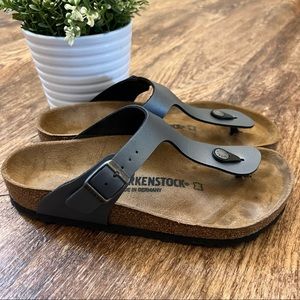 Birkenstock Gizeh Ice Pearl Onyx Sz 38